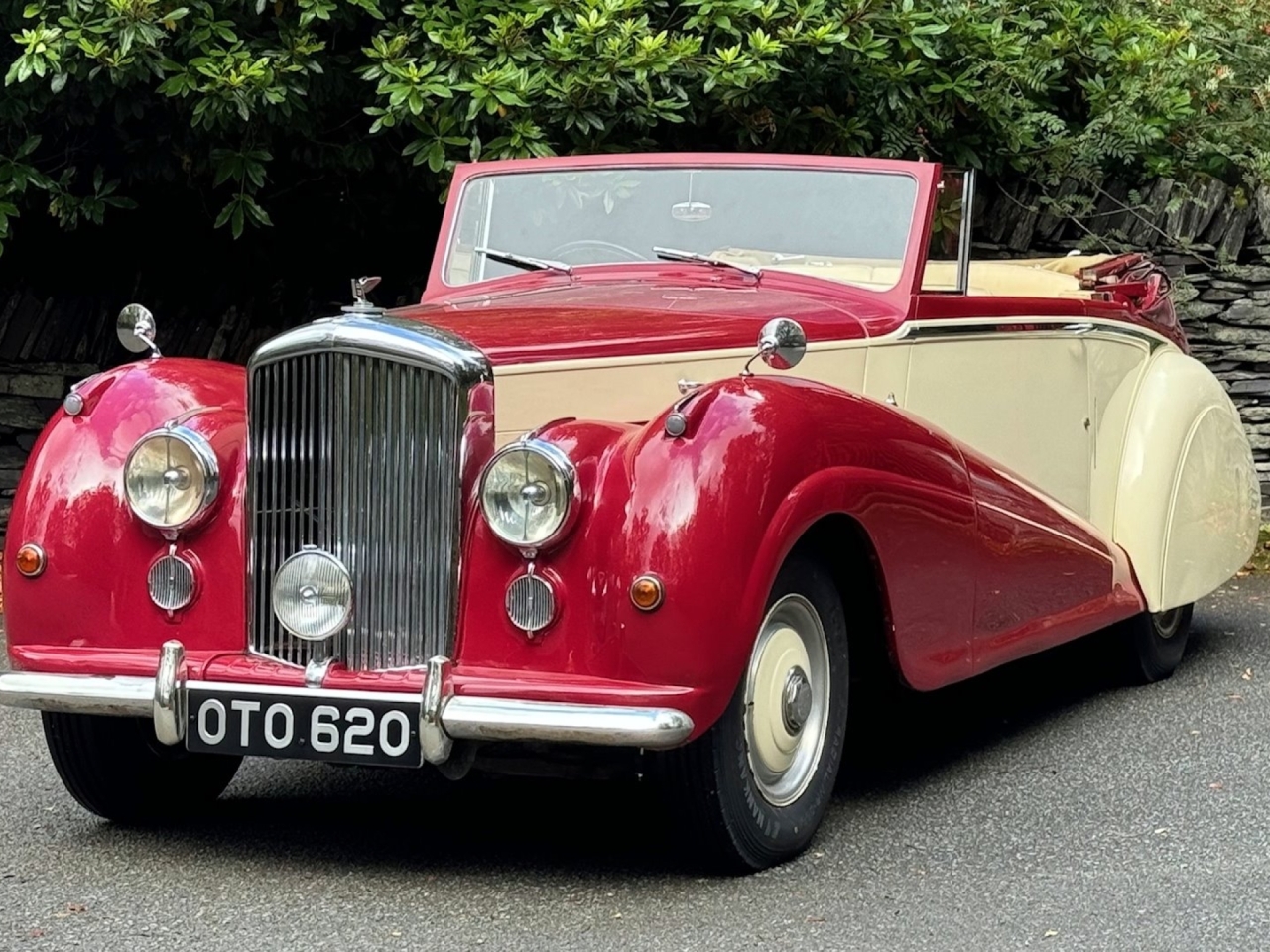 1952 Bentley MK VI “Big Bore” Park Ward Drophead Coupe. B455NY