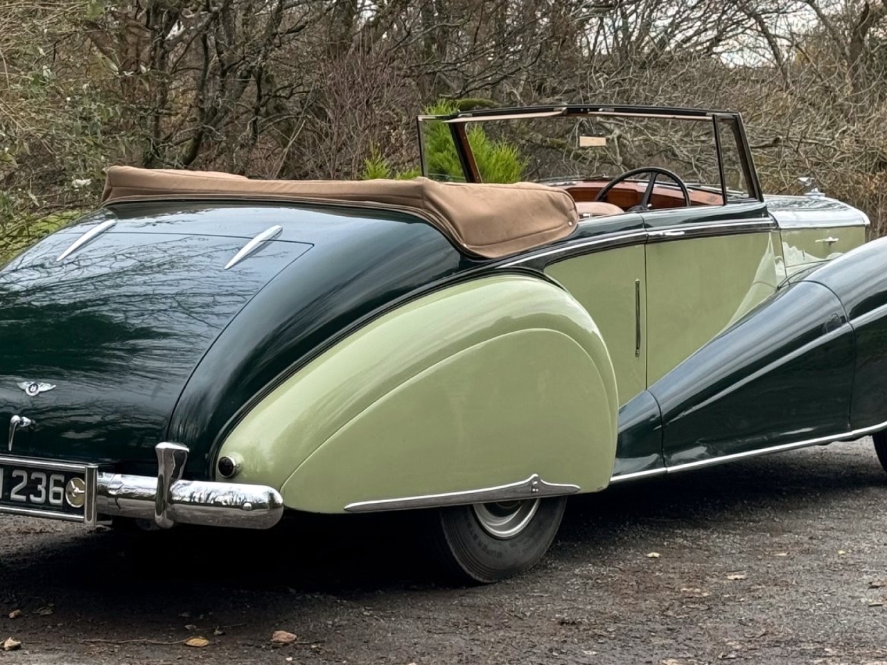 1950 Bentley MK VI Park Ward “Long Wing” Drophead Coupe B4HR