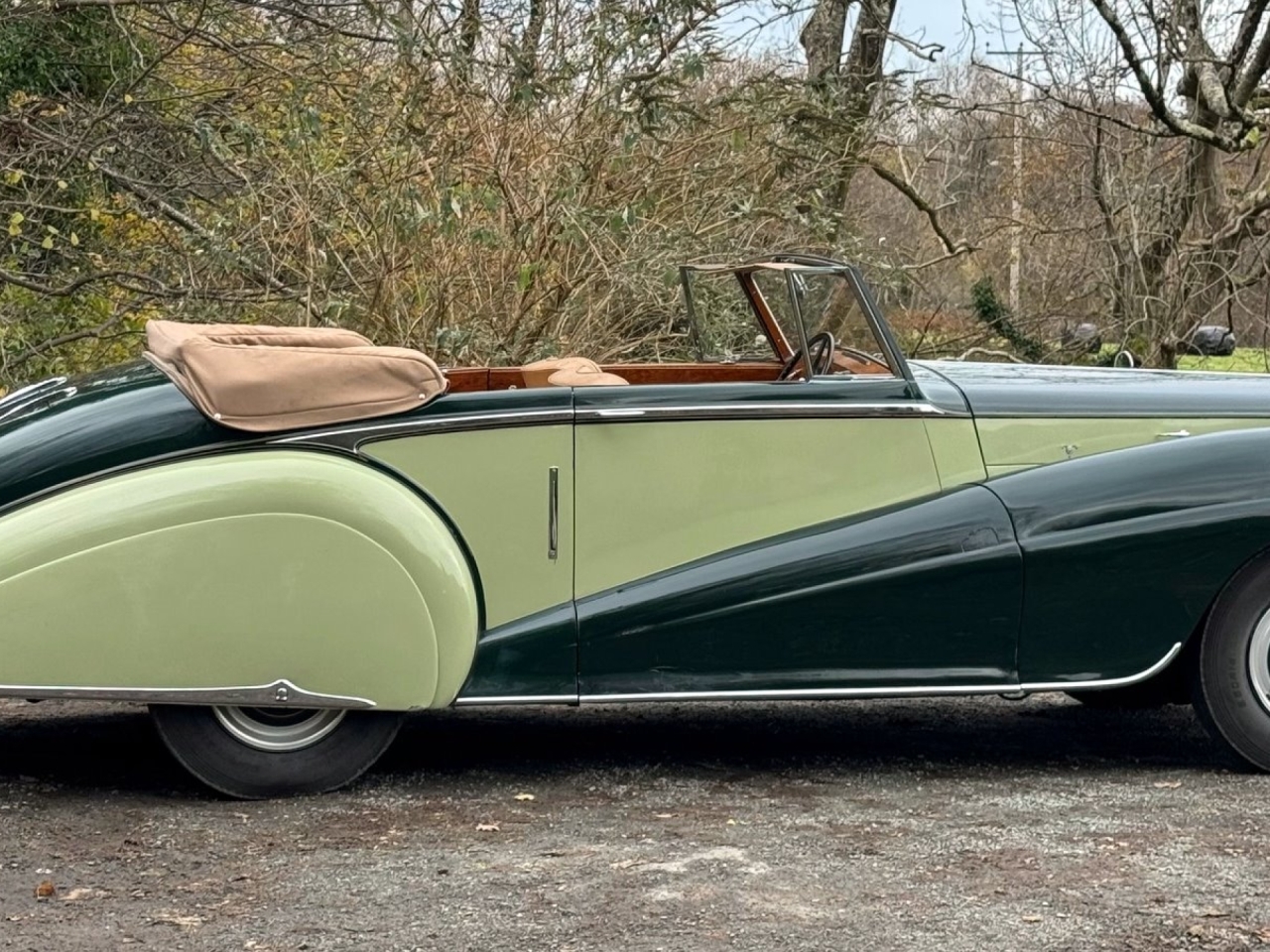 1950 Bentley MK VI Park Ward “Long Wing” Drophead Coupe B4HR