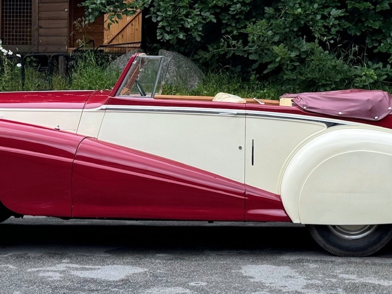 1952 Bentley MK VI “Big Bore” Park Ward Drophead Coupe. B455NY