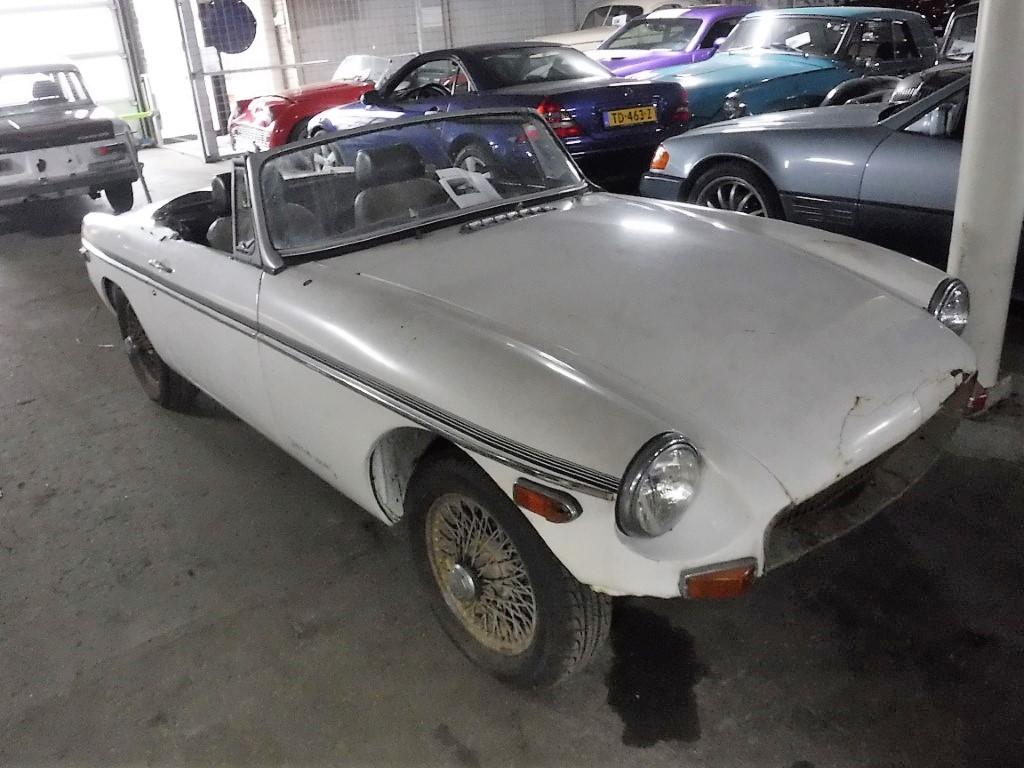 1971 MG B Cabrio wit no. 9536