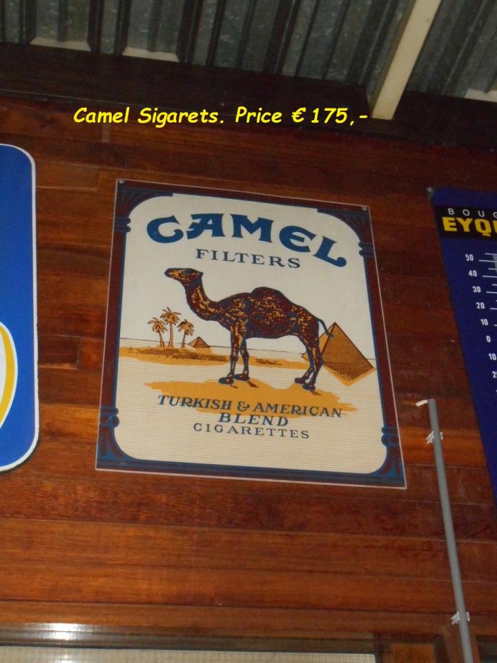 1900 Emaille signs .  Drinks and smokes