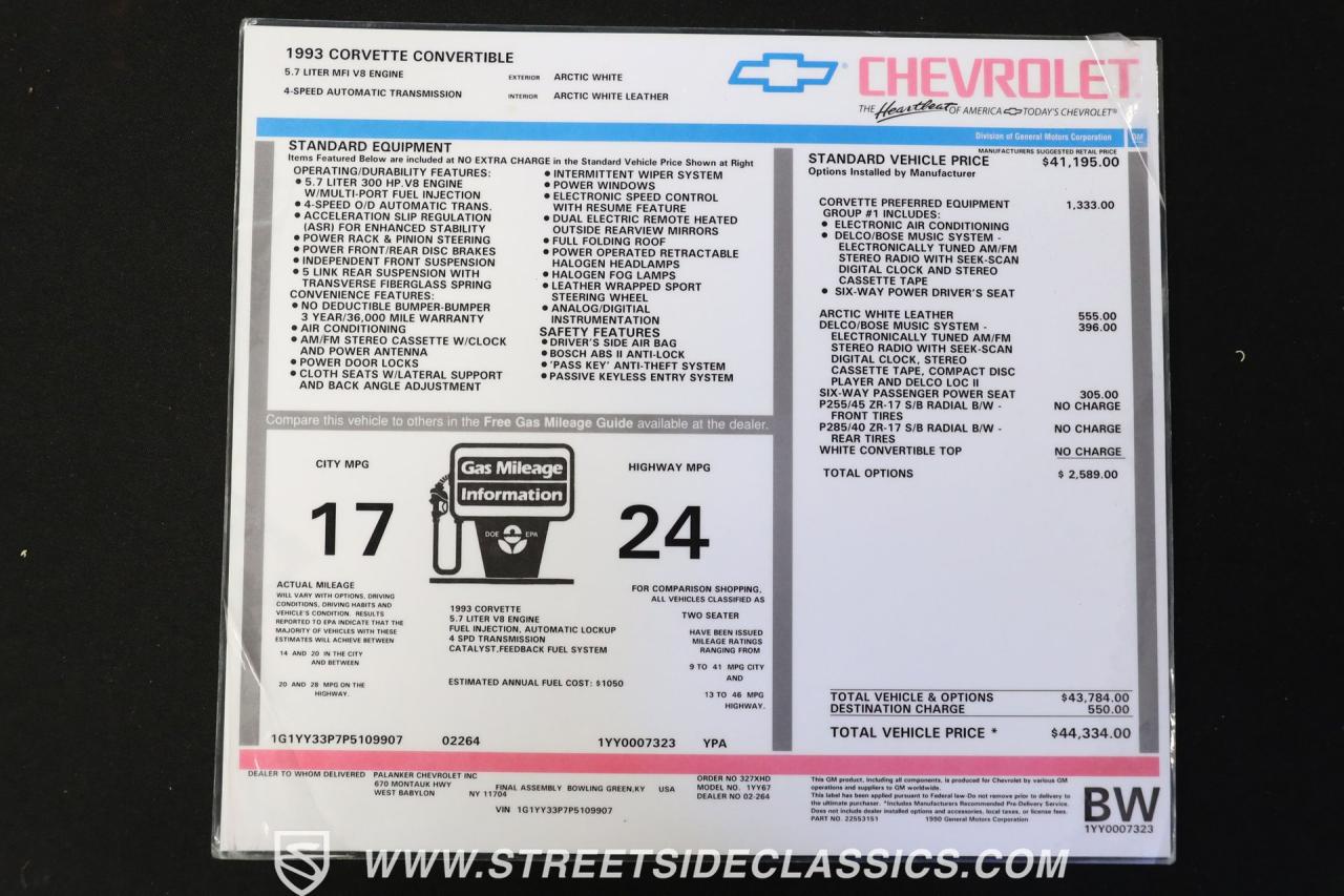 1993 Chevrolet Corvette Greenwood Edition