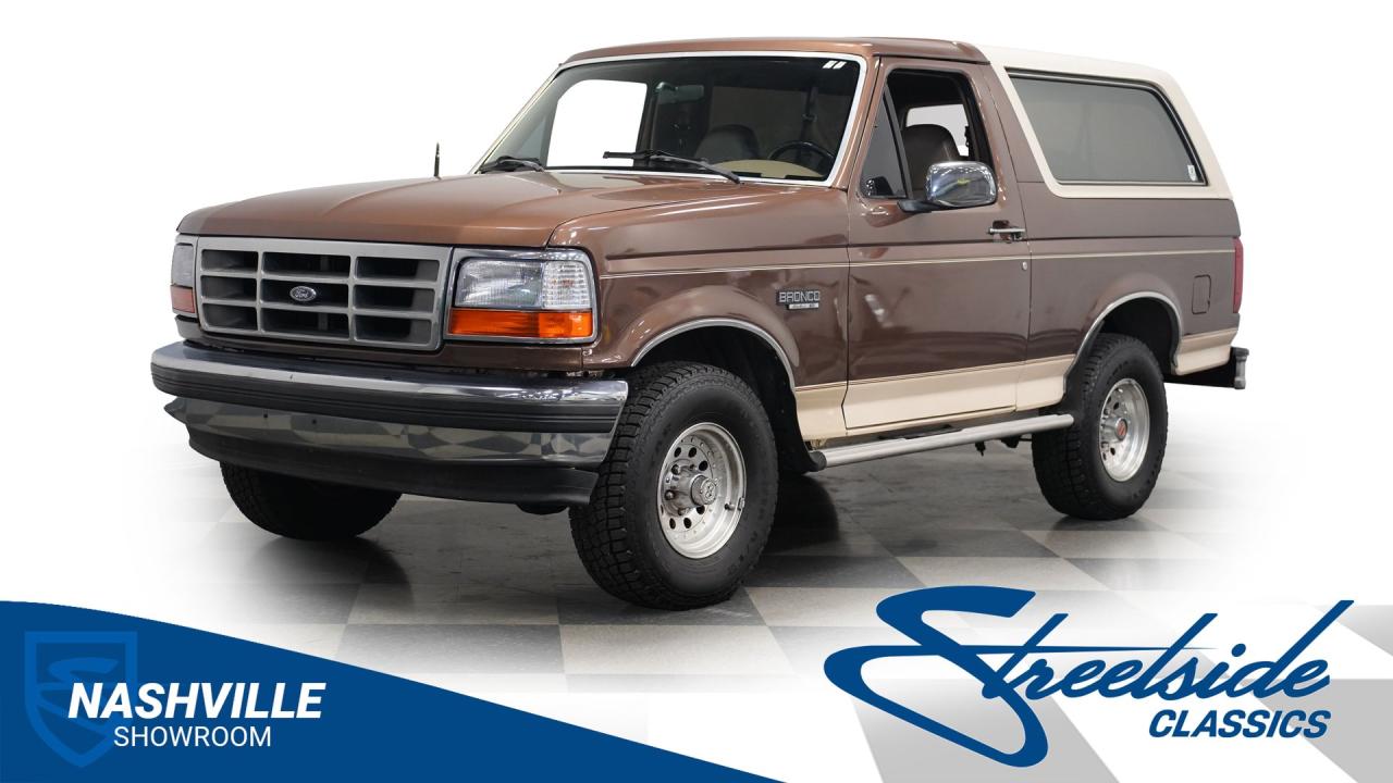 1993 Ford Bronco 4X4 Eddie Bauer