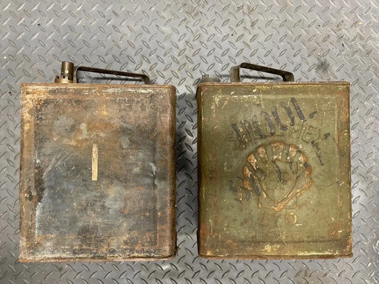 Petrol Cans Pair of Vintage