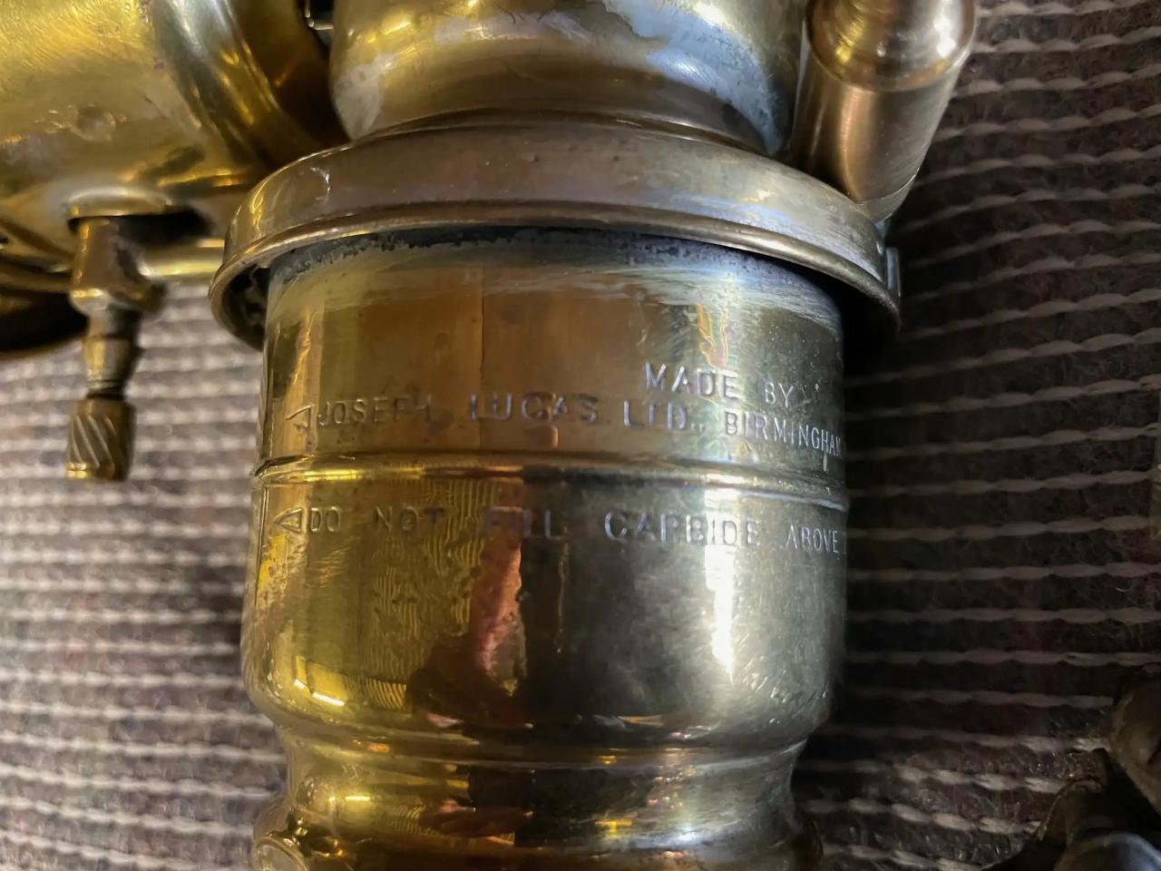 Lucas c. Acetylene Lamp