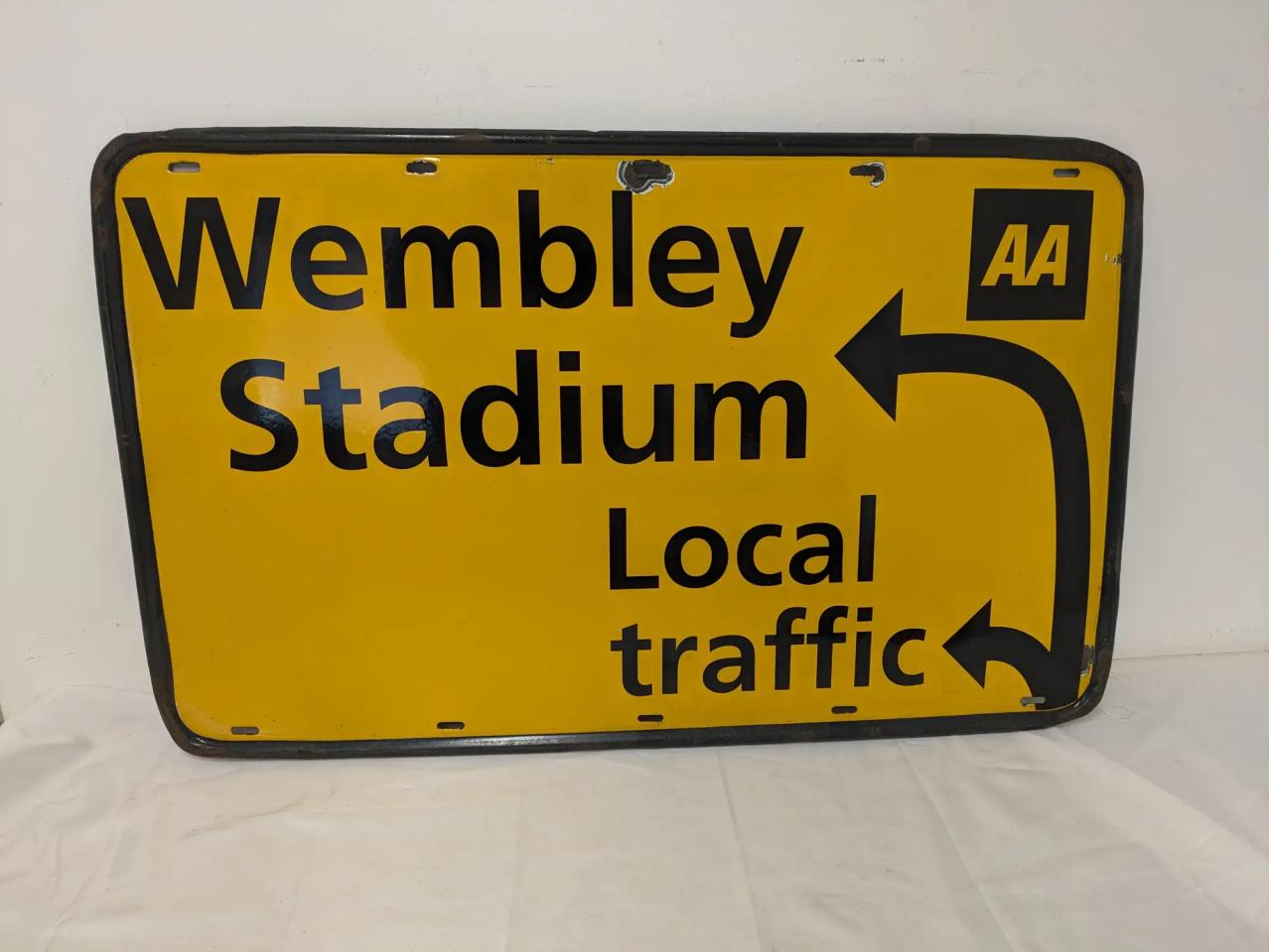 Unknown 1970s AA Enamel Wembley Stadium sign