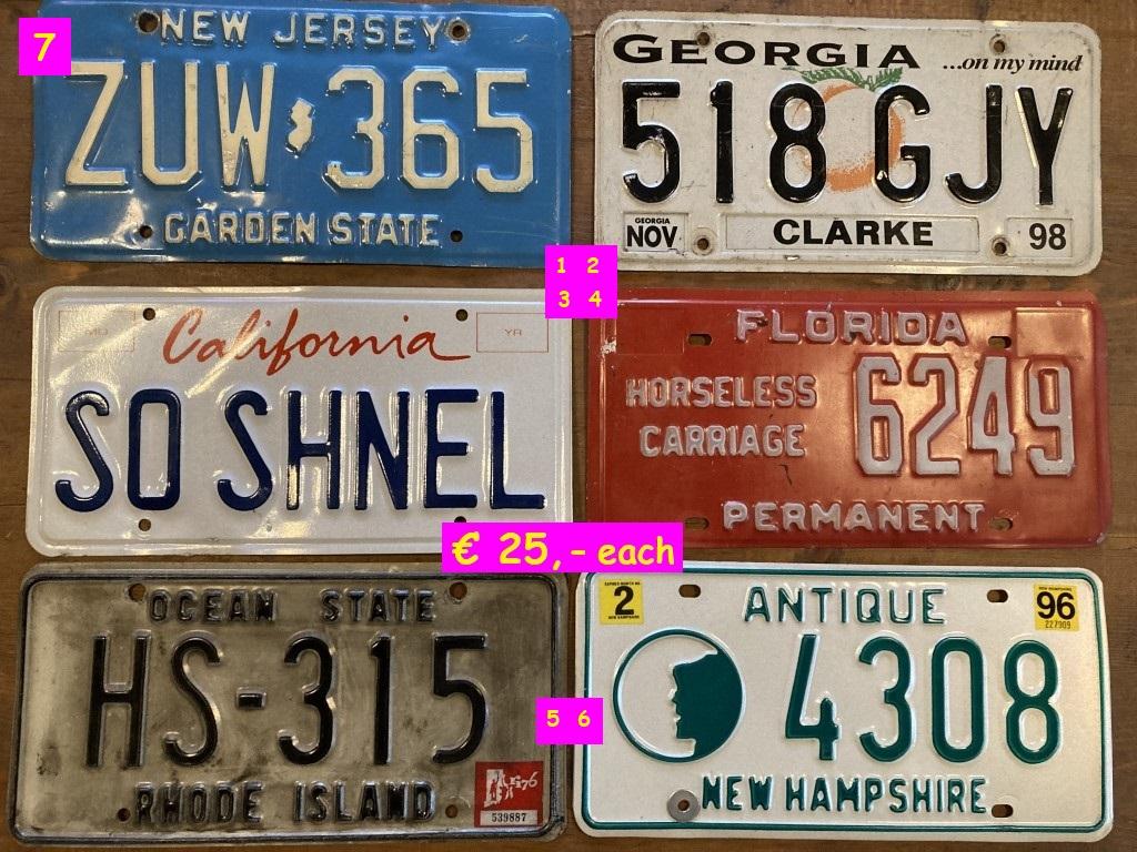 1900 Collectables Numberplates