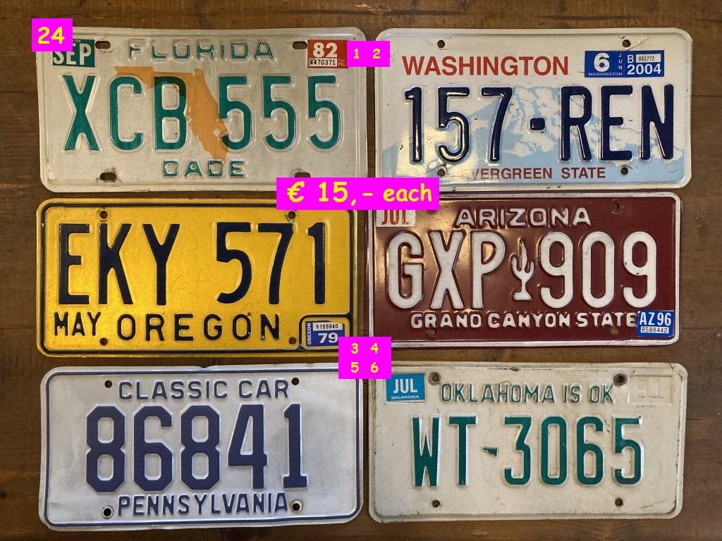 1900 Collectables Numberplates