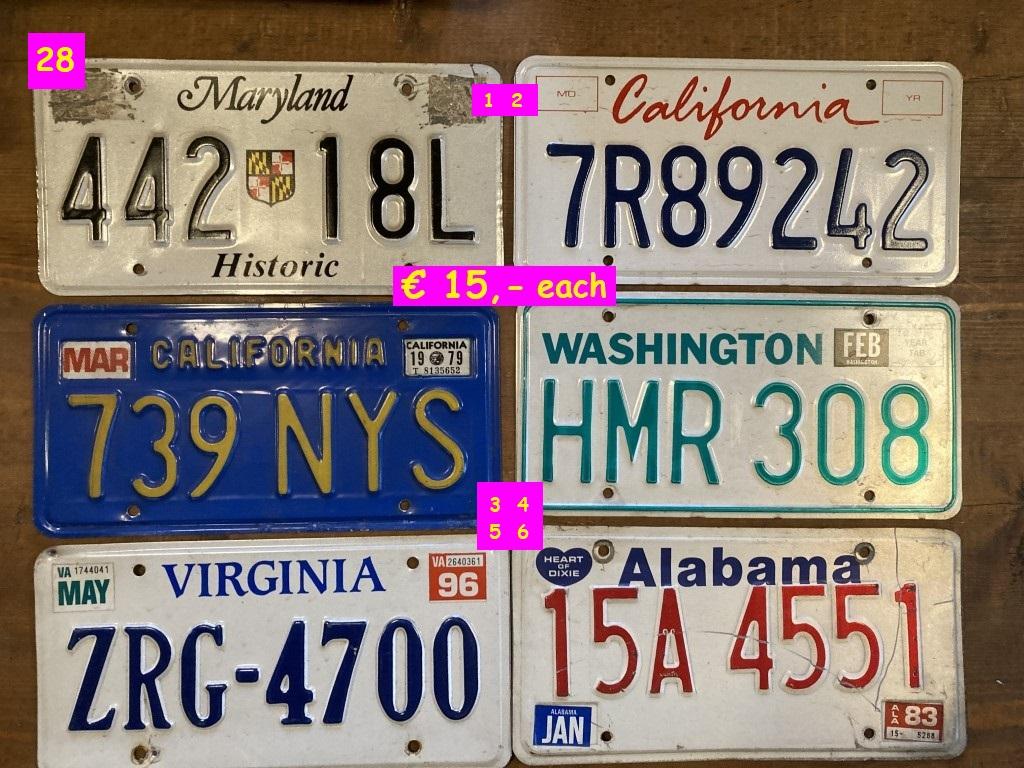 1900 Collectables Numberplates