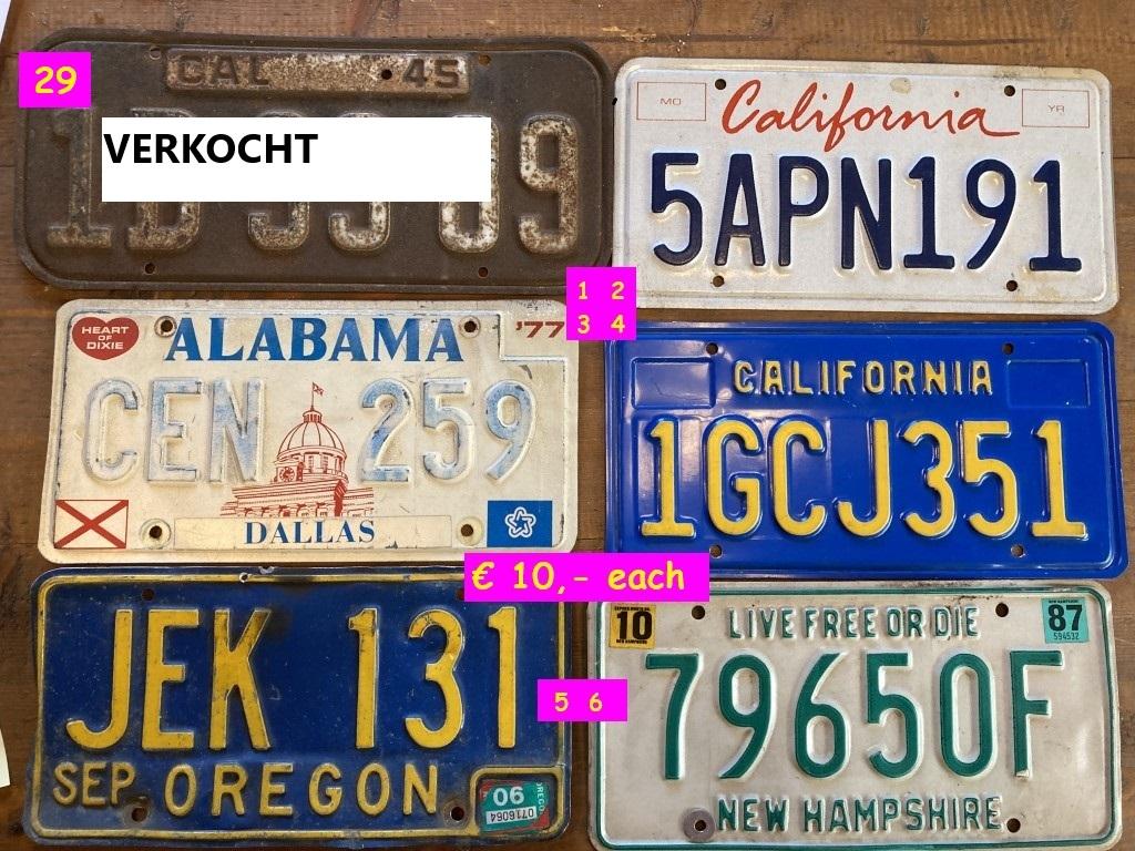 1900 Collectables Numberplates