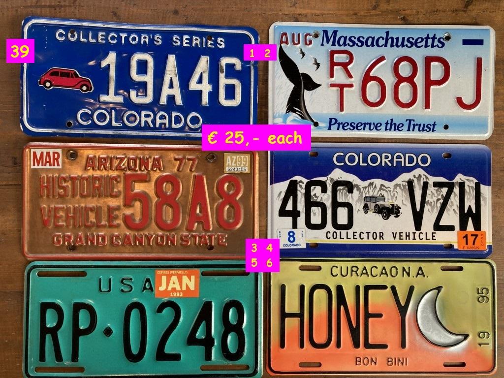 1900 Collectables Numberplates