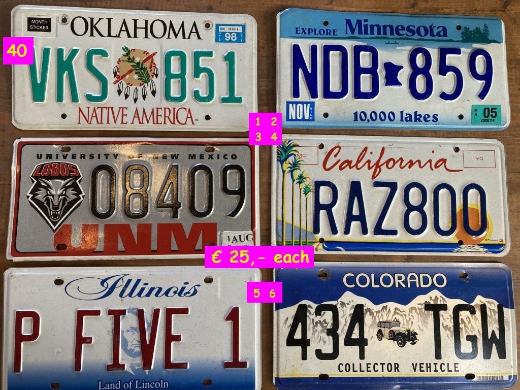 1900 Collectables Numberplates