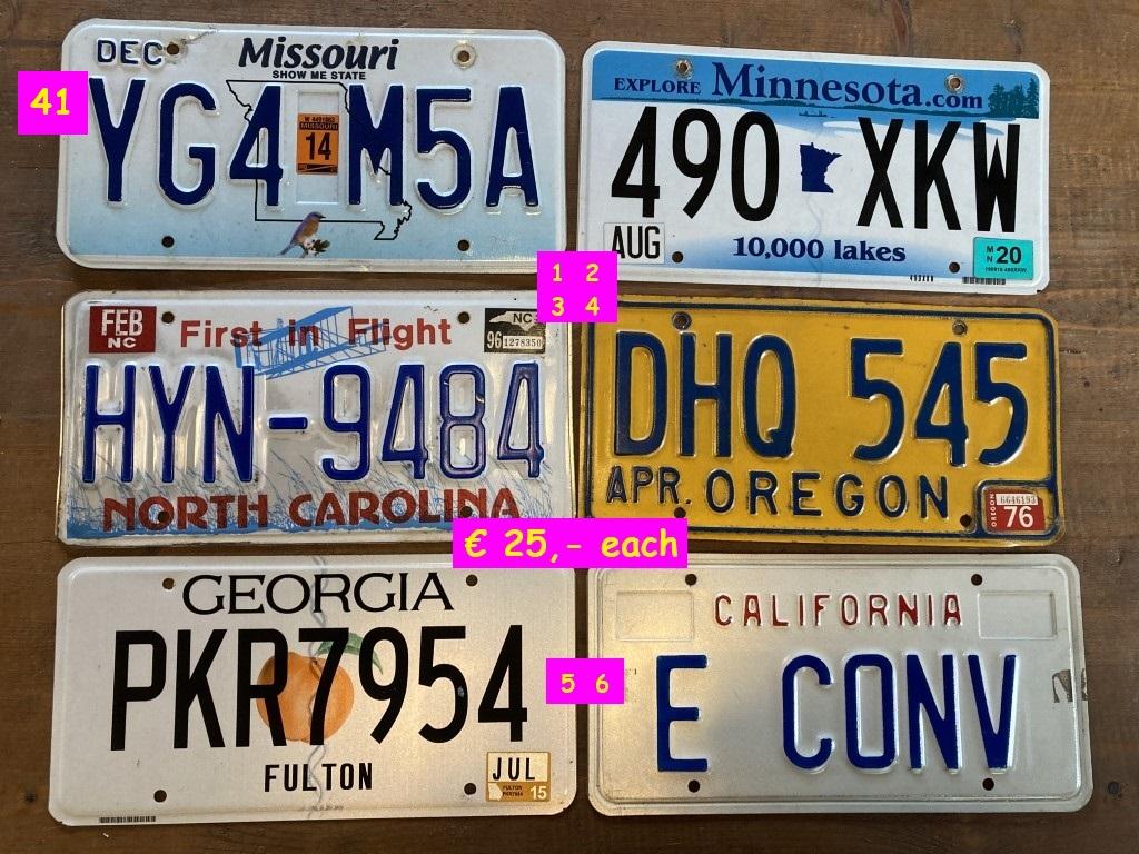 1900 Collectables Numberplates