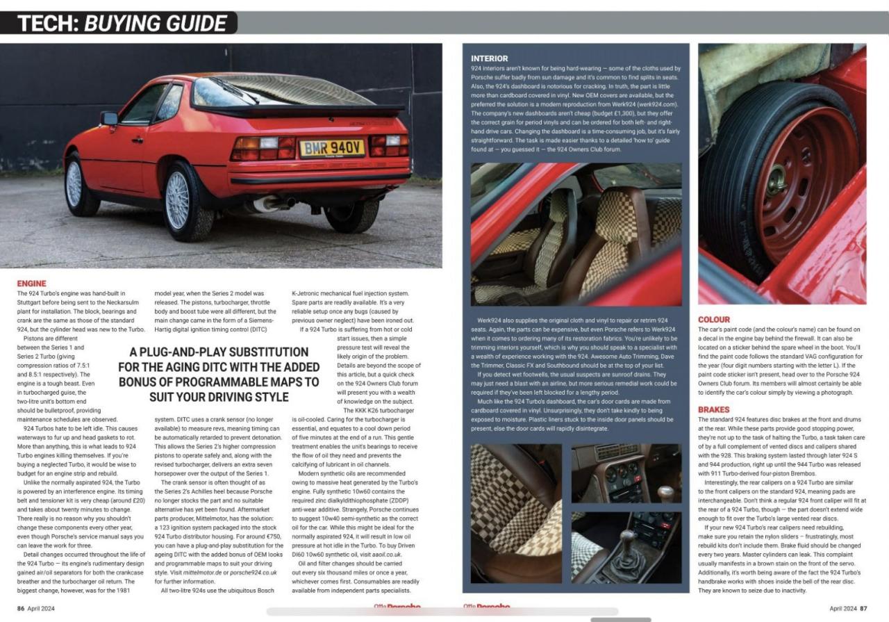 1980 Porsche 924 Turbo &lsquo;Official Porsche Classic Restoration&rsquo;