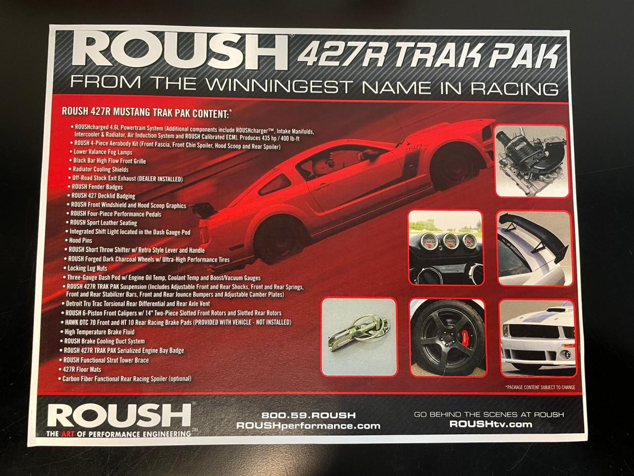 2008 Ford Mustang Roush 427R Trakpak