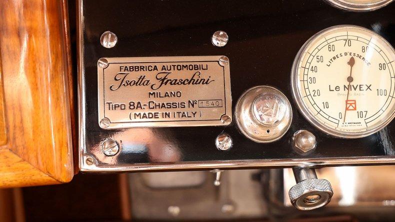 1930 Isotta Fraschini Tipo 8A S Castagna Roadster Cabriolet