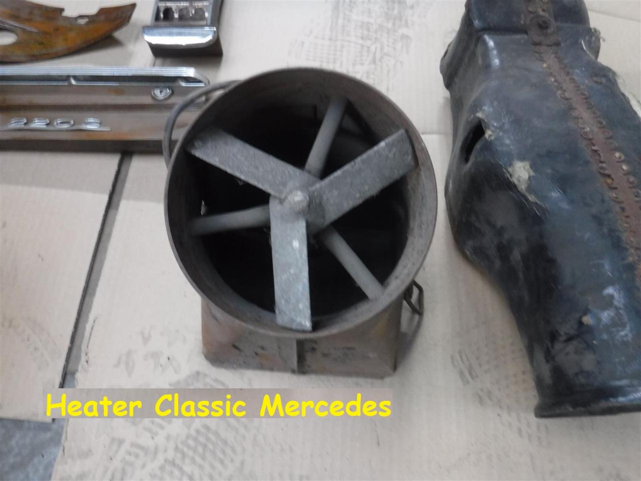 1960 Mercedes parts classic heater