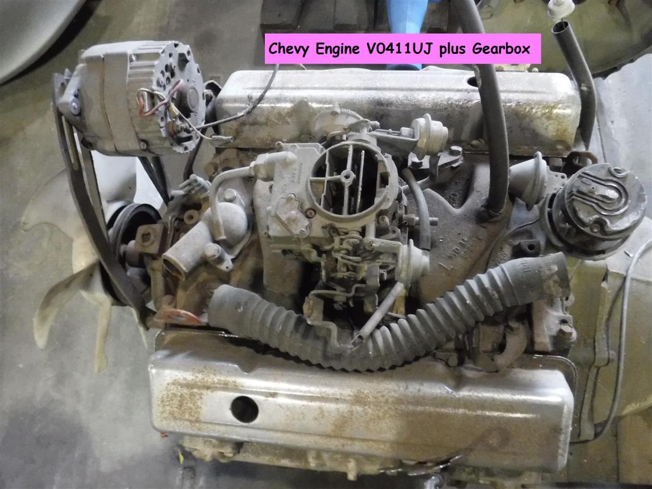 1969 Chevrolet parts Engine 307 CU  plus gearbox