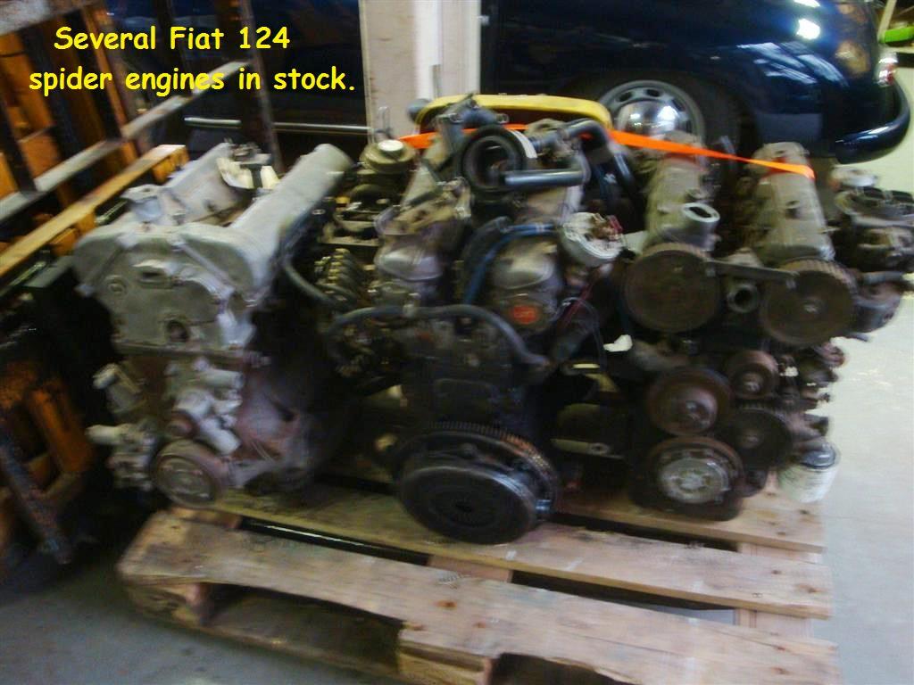 1900 Fiat parts 124 spider engines