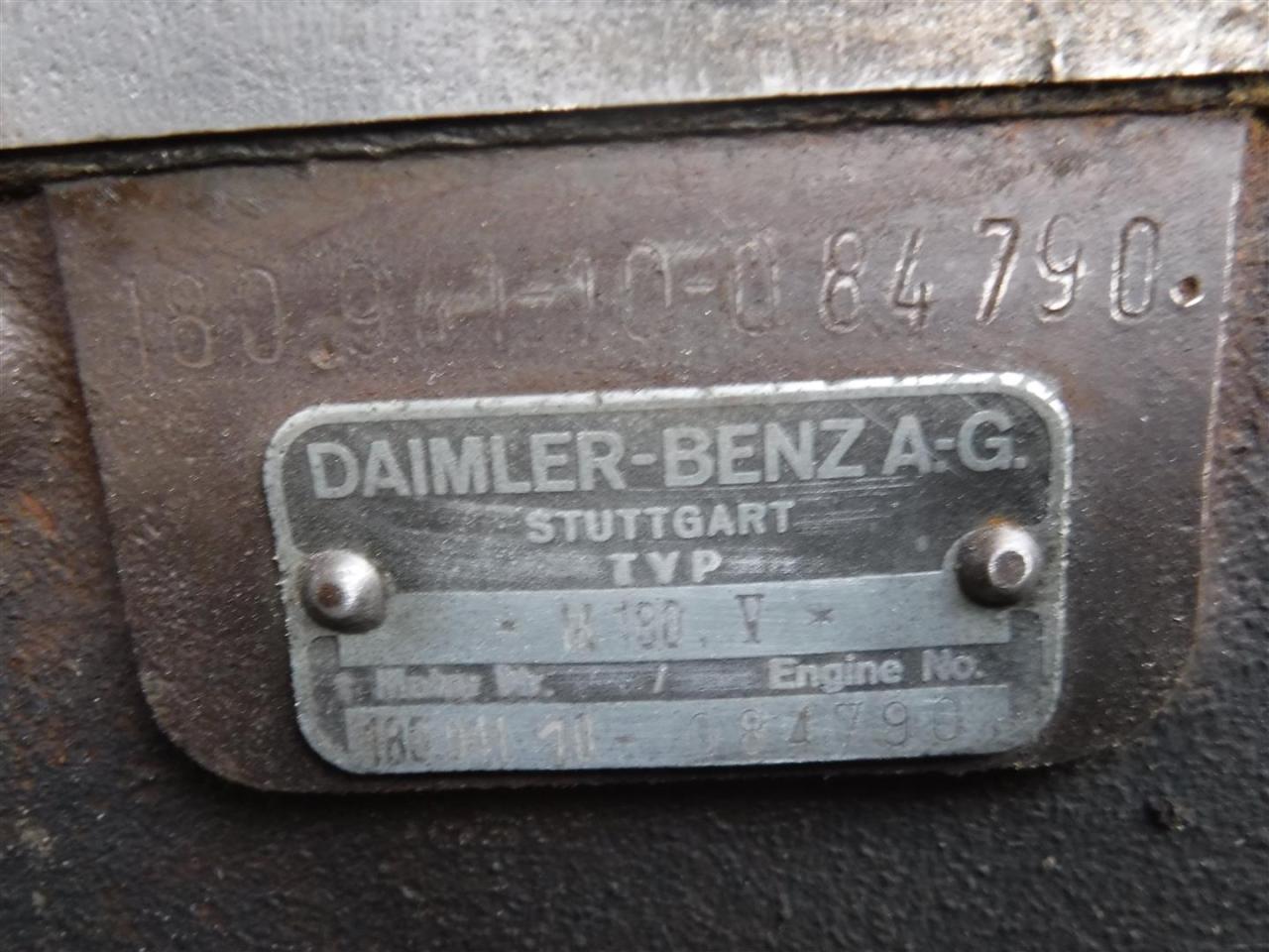 1960 Mercedes parts 250S engine 180.941-10-084970