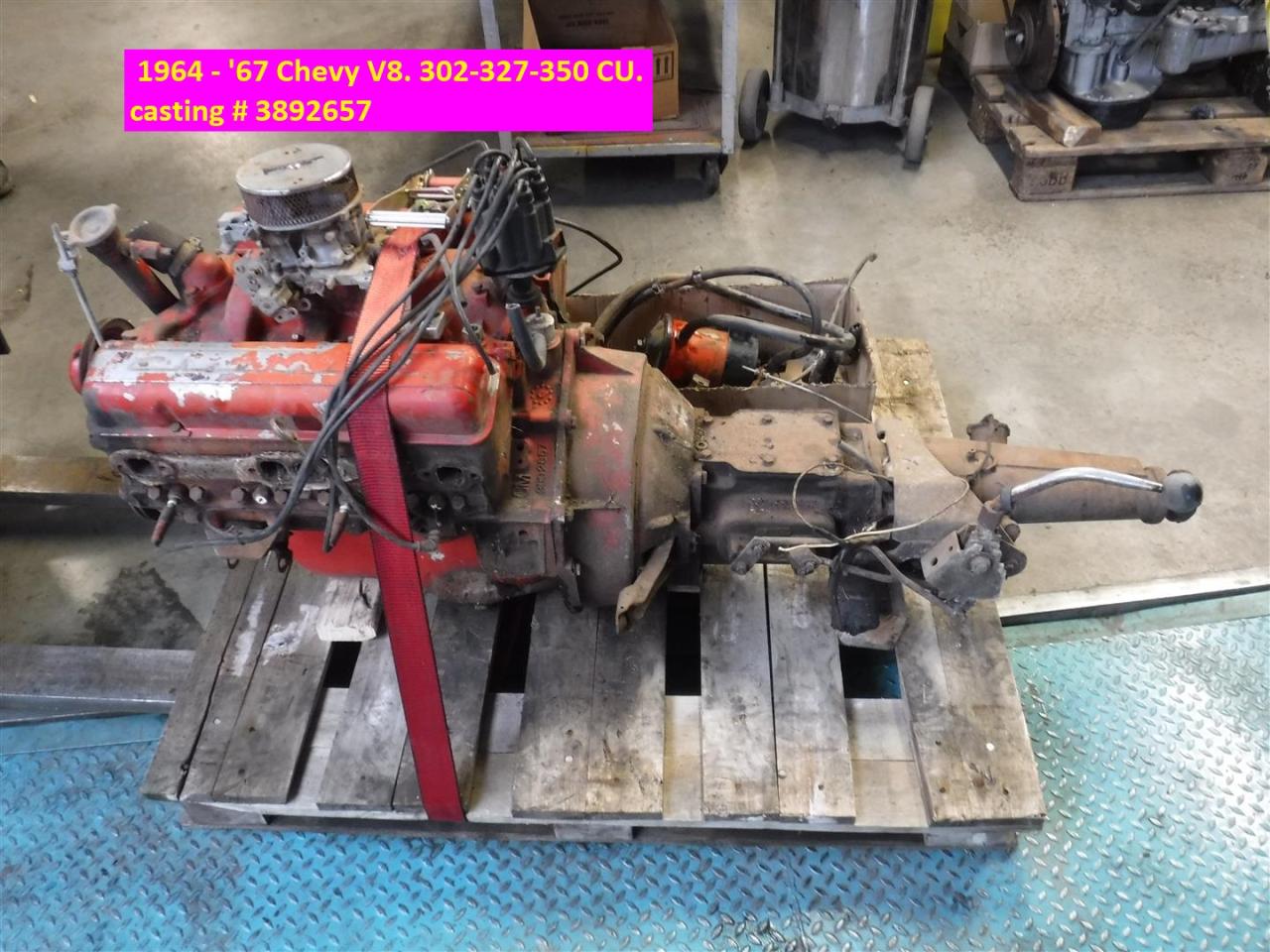 1964 Chevrolet parts engine 302-327-350CU, V1209MB