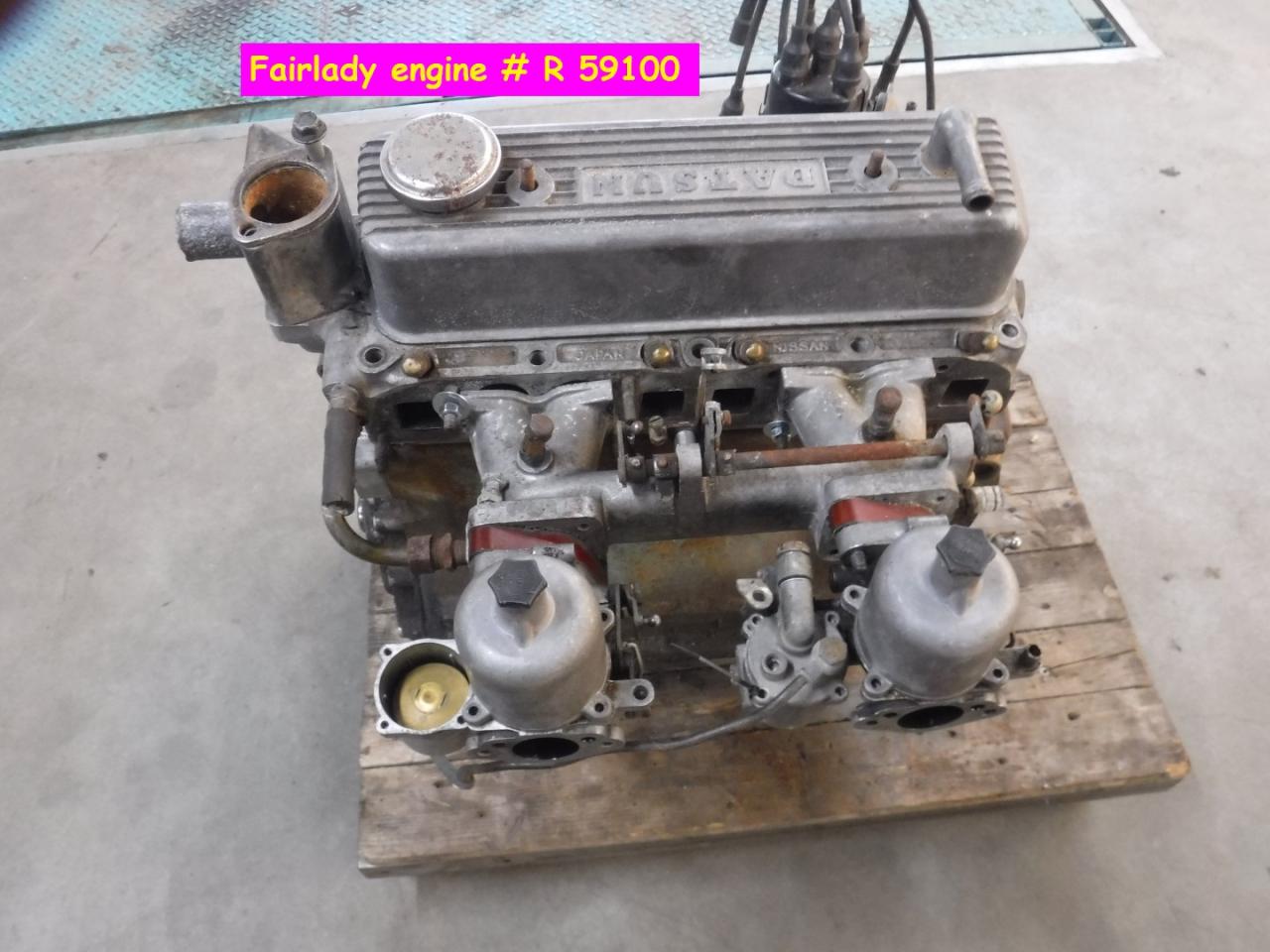 1900 Datsun parts Engine and gearbox