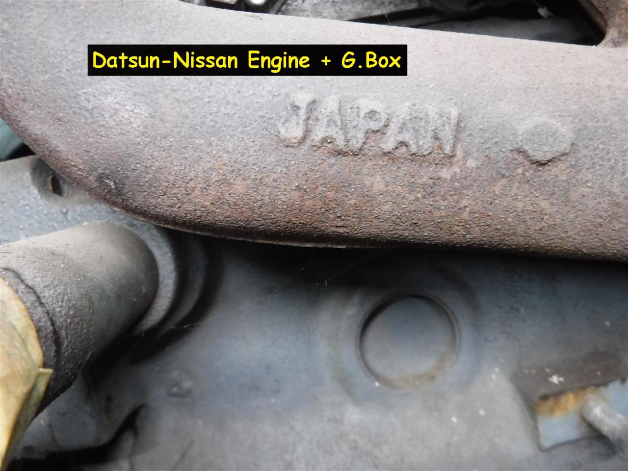 1900 Datsun parts Engine and gearbox