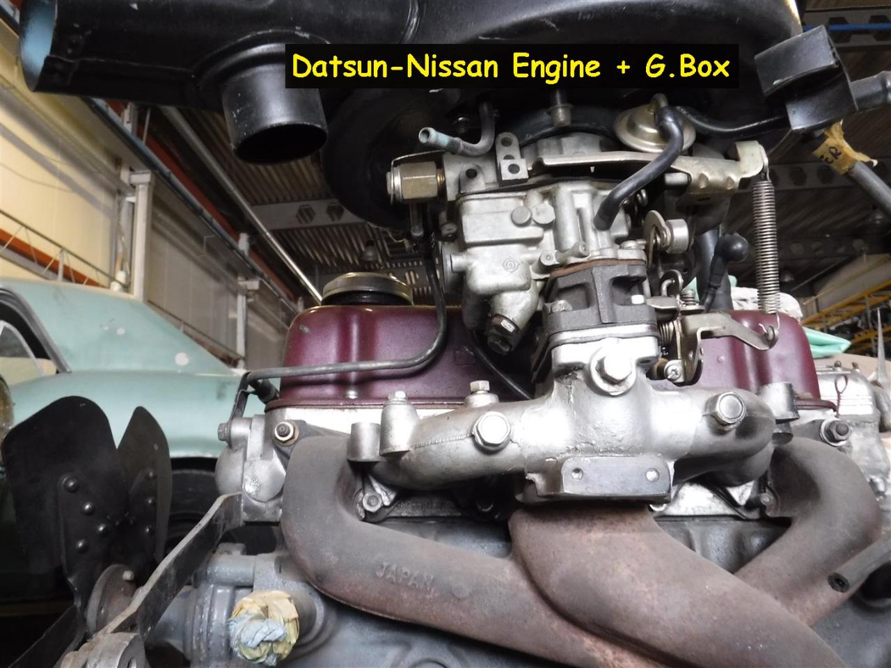 1900 Datsun parts Engine and gearbox