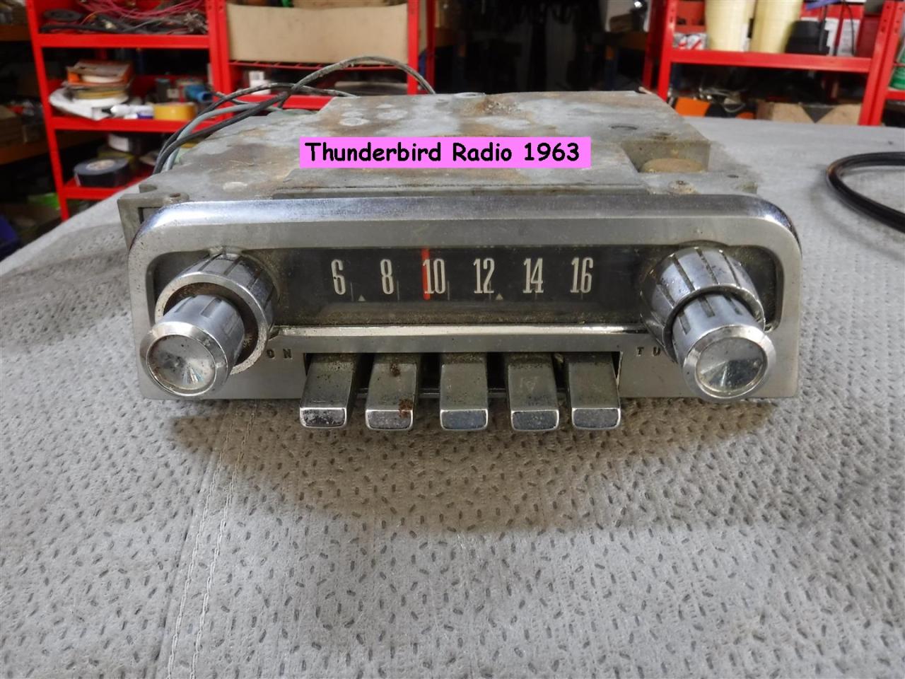 1900 Ford engines / parts T-bird radio