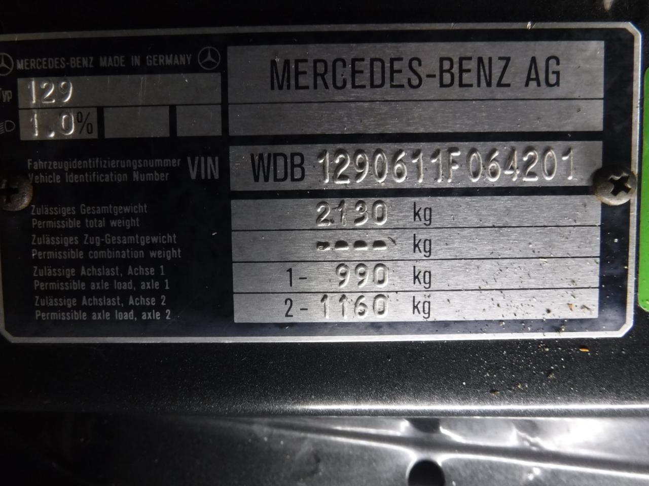 1992 Mercedes - Benz 300SL R129 - nr 64201