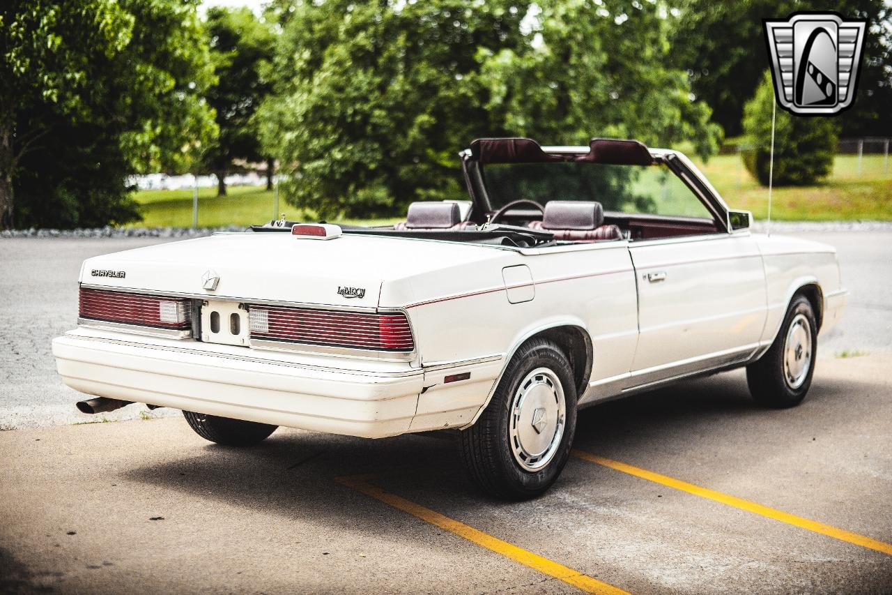 1986 Chrysler Lebaron