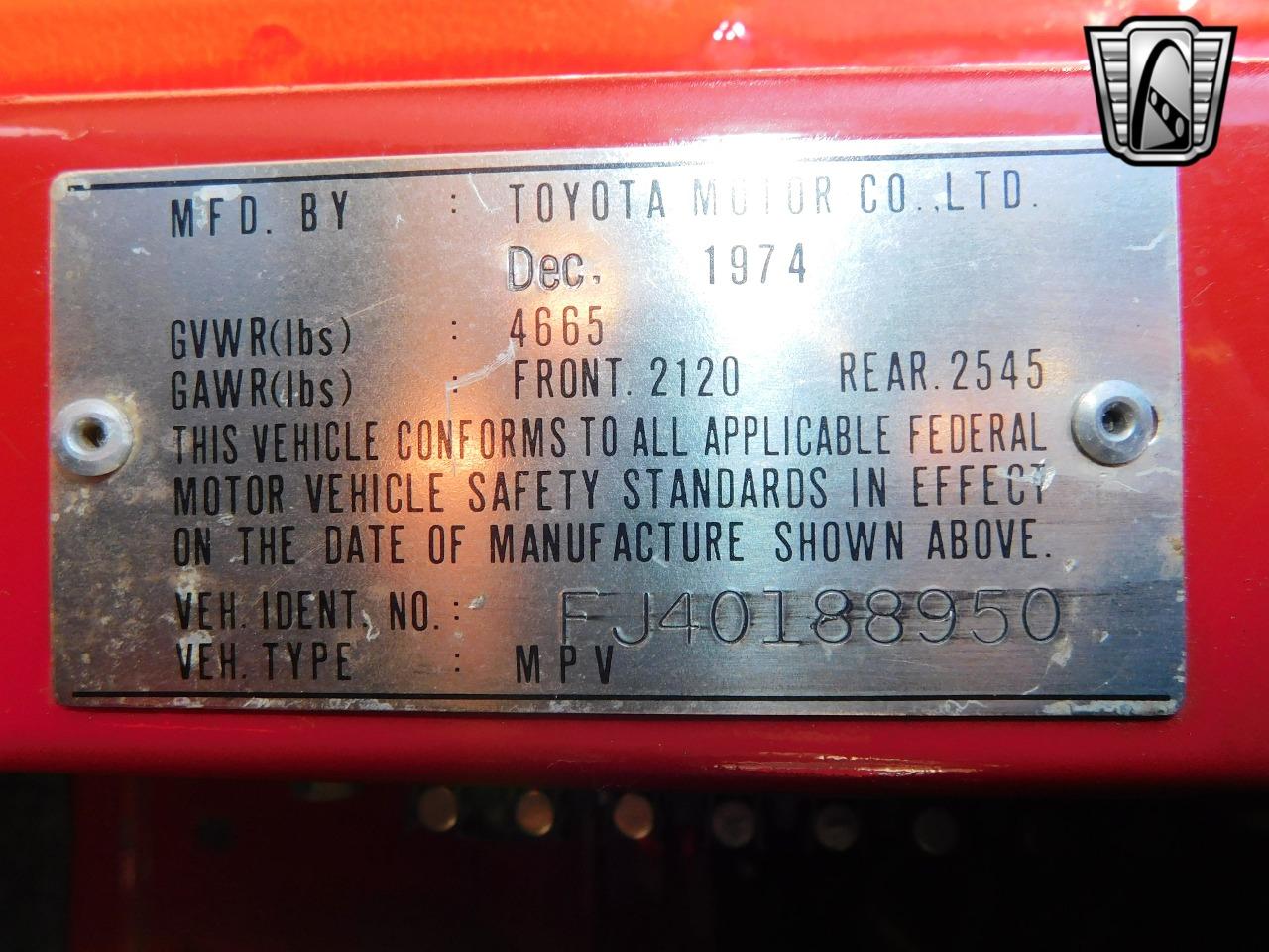 1974 Toyota Land Cruiser