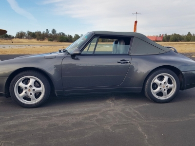 Porsche 993 Carrera Cabrio in slate grey!