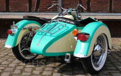 1970 Harley Davidson FLH Electra Glide Liberty sidecar