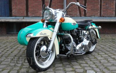 1970 Harley Davidson FLH Electra Glide Liberty sidecar