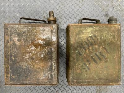 Petrol Cans Pair of Vintage