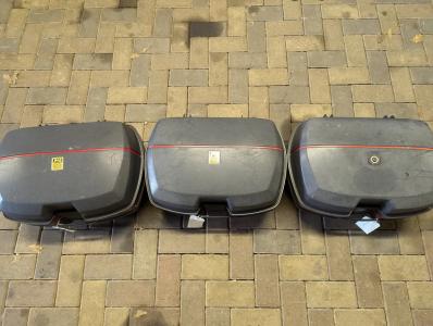 Givi Three Motorcycle Luggage Boxes