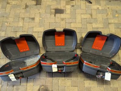 Givi Three Motorcycle Luggage Boxes