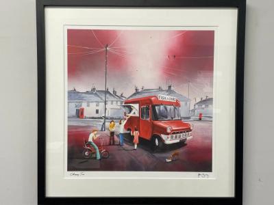 Adam Barsby Collection of Four Framed &#039;Chopper&#039; Prints