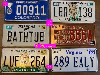 1900 Collectables Numberplates