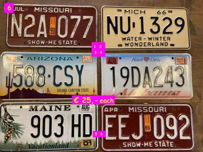 1900 Collectables Numberplates