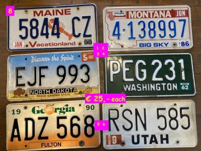 1900 Collectables Numberplates