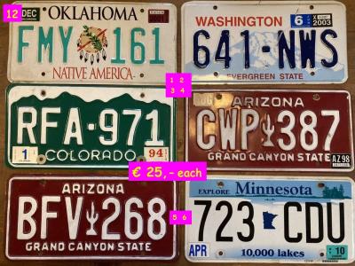 1900 Collectables Numberplates