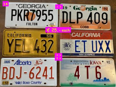 1900 Collectables Numberplates