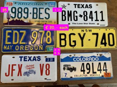 1900 Collectables Numberplates