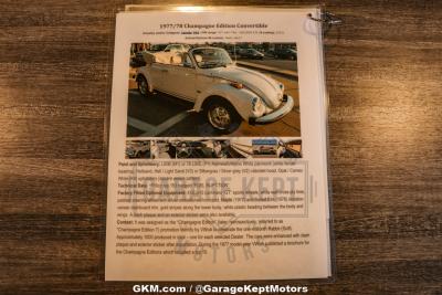 1978 Volkswagen Beetle Convertible Champagne Edition