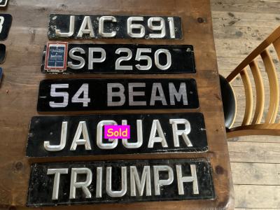 1950 Collectables numberplates European