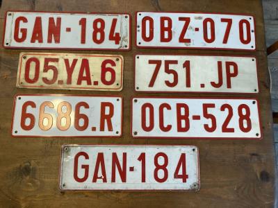 1950 Collectables numberplates European