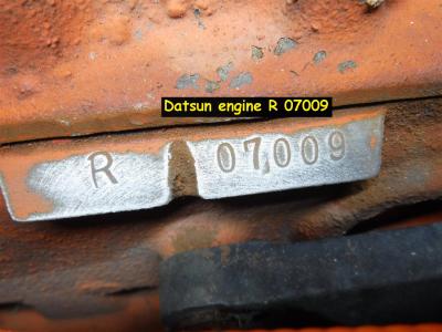 1970 Datsun parts Fairlady engine - 07009